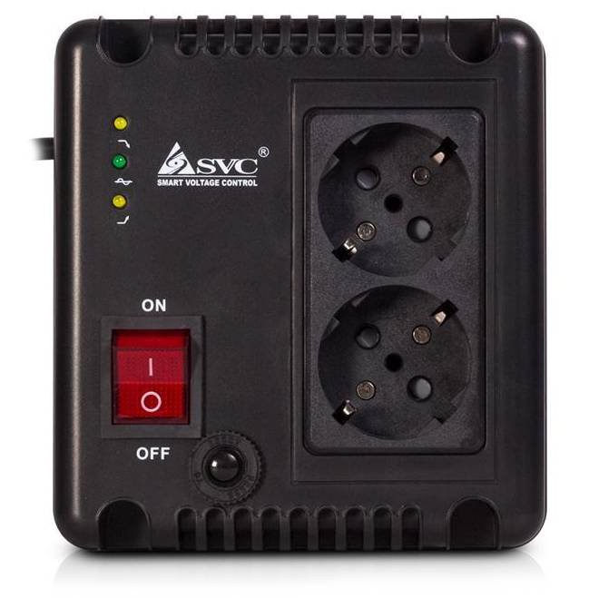 Стабилизатор SVC AVR-1010-G черный купить,NaN