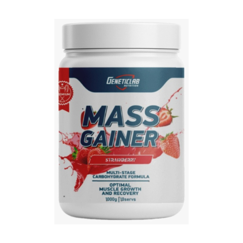 Гейнер Geneticlab Nutrition Mass Gainer Клубника 1000 гр