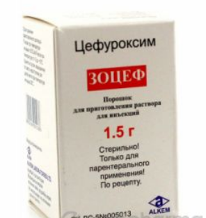 Алкем Лабораториз Лтд Зоцеф 1500мг порошок д/р-ра д/инъекций 1 шт/уп
