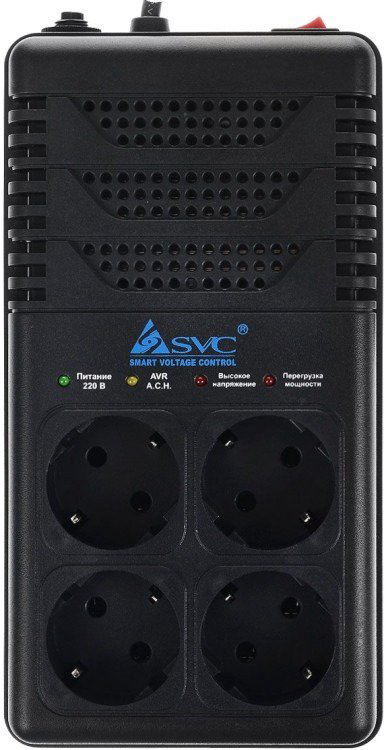 Стабилизатор SVC AVR-1008-G черный купить,NaN