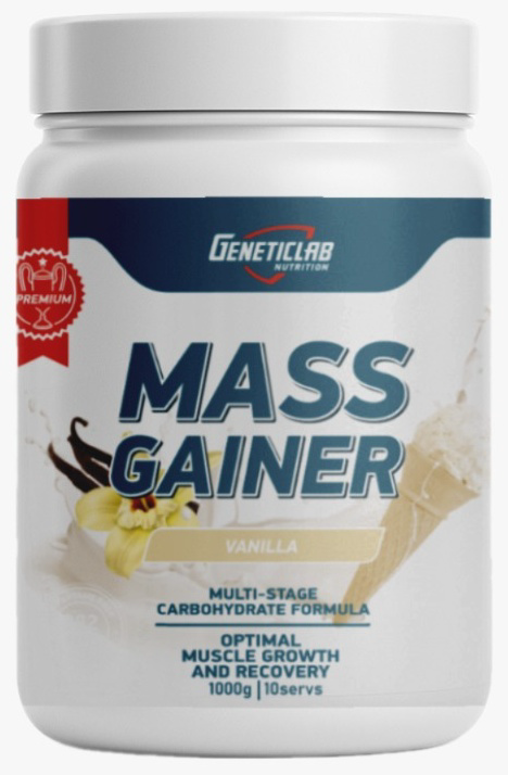 Гейнер Geneticlab Nutrition Mass Gainer Ваниль 1000 гр