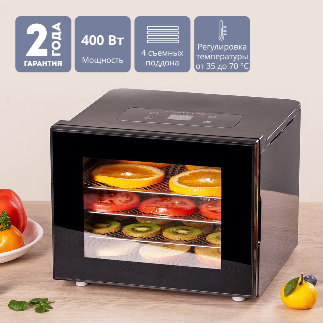 Электросушилка GALAXY LINE GL 2634 черный - ForteMarket Электросушилка GALAXY LINE GL 2634 черный купить,0