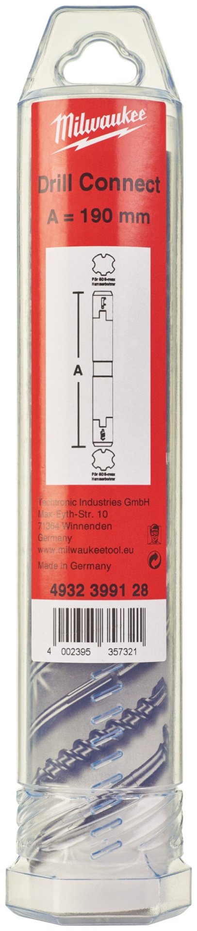 Milwaukee переходник SDS-Max Drill Connect 4932399128 1 шт