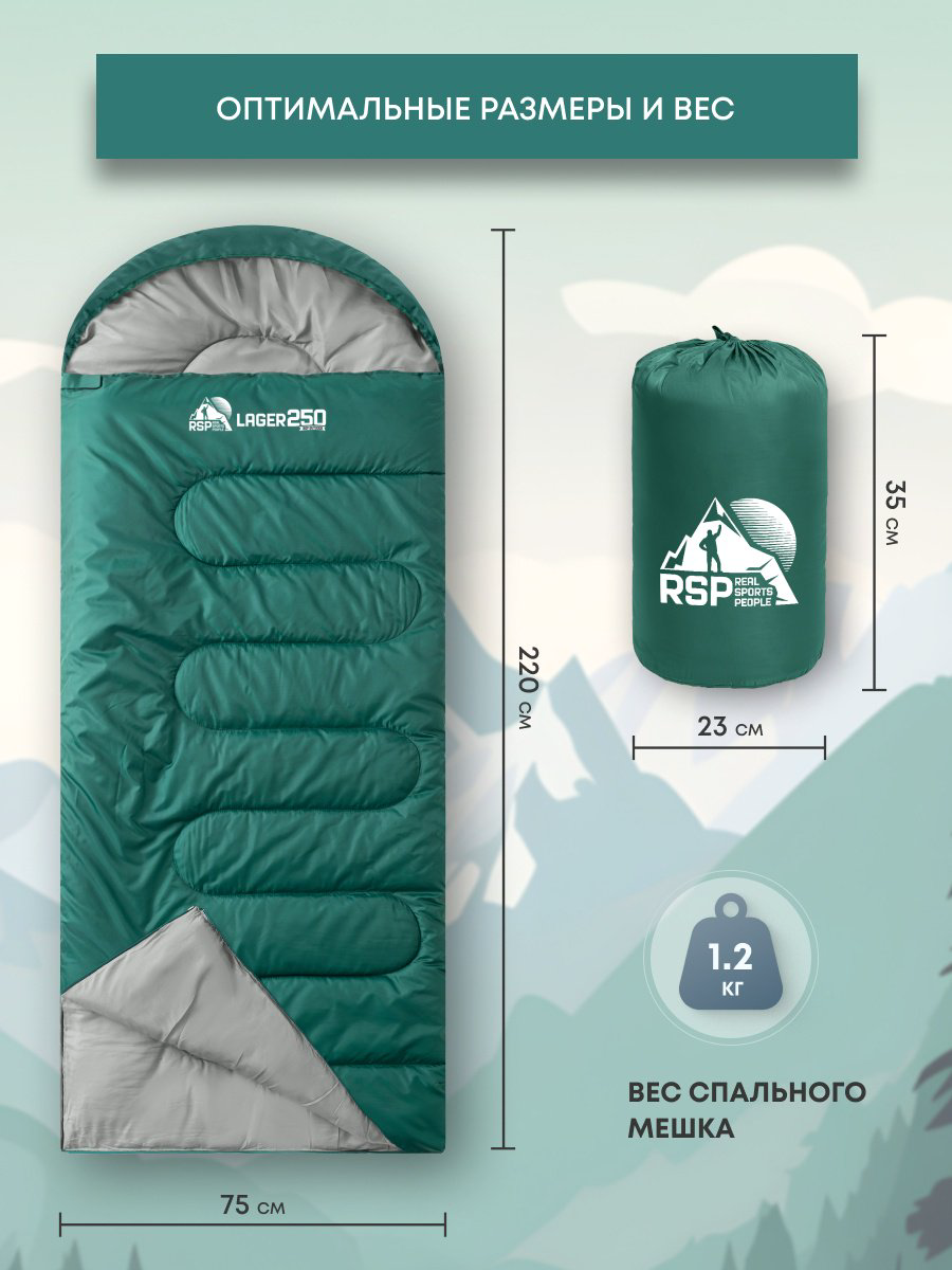 RSP SB-LAG-250-GN-R кокон кемпинговый зеленый купить,NaN