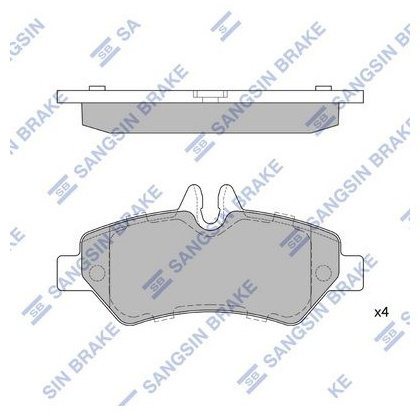 Колодки HI-Q задние SP1562 купить,NaN