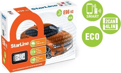 Автосигнализация StarLine E96 V2 Eco 2CAN-4LIN с обратной связью