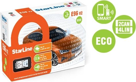 Автосигнализация StarLine E96 V2 Eco 2CAN-4LIN с обратной связью купить,NaN