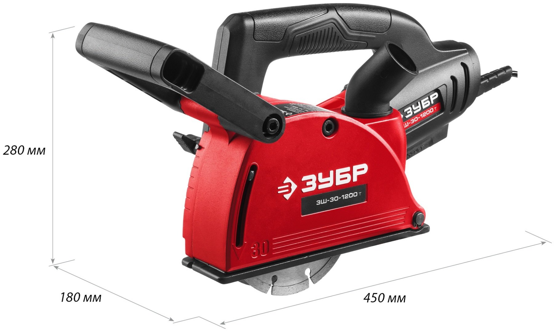 Штроборез ЗУБР ЗШ-30-1200 Т - ForteMarket Штроборез ЗУБР ЗШ-30-1200 Т купить,0
