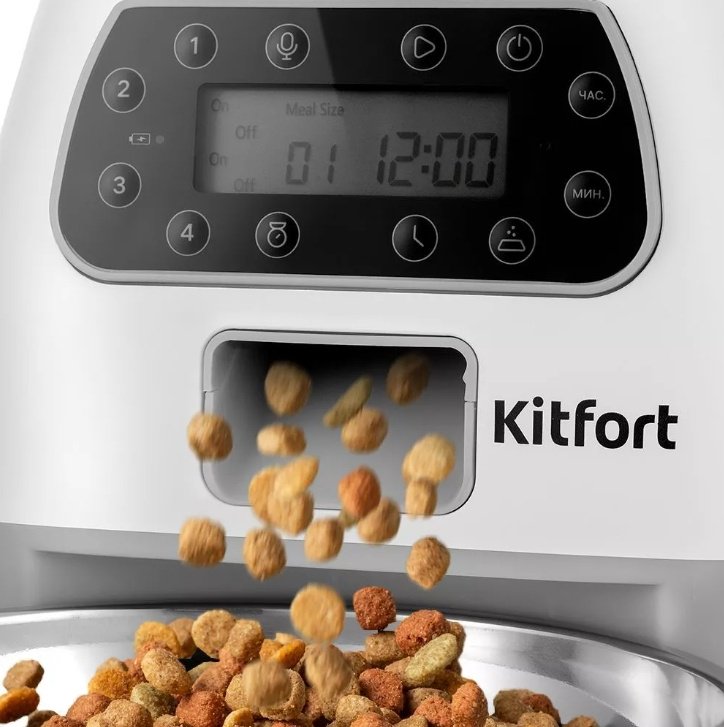 Автокормушка Kitfort КТ-6361 350 мл белый - ForteMarket Автокормушка Kitfort КТ-6361 350 мл белый купить,0