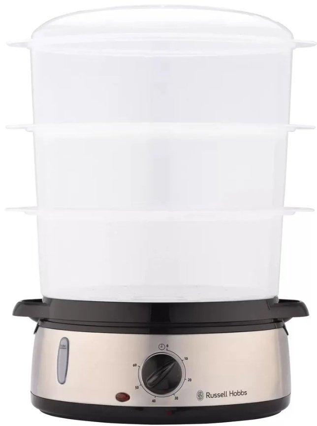 Пароварка Russell Hobbs 19270-56 9 л. черный, стальной - ForteMarket Пароварка Russell Hobbs 19270-56 9 л. черный, стальной купить,0