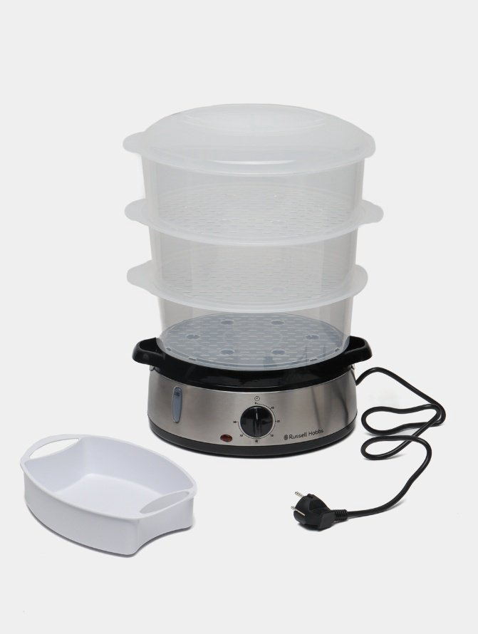 Пароварка Russell Hobbs 19270-56 9 л. черный, стальной купить,36015