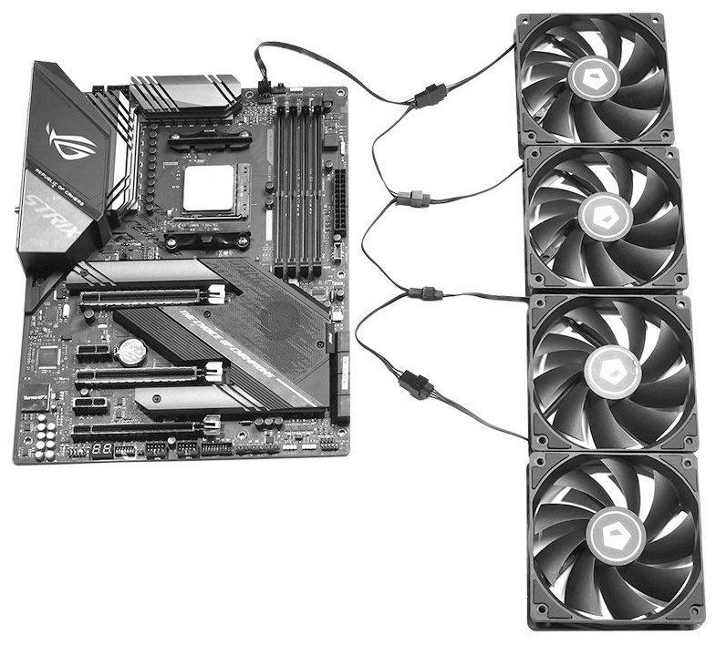 Разветвитель ID-COOLING FS - 04 PWM 4-pin (FAN)