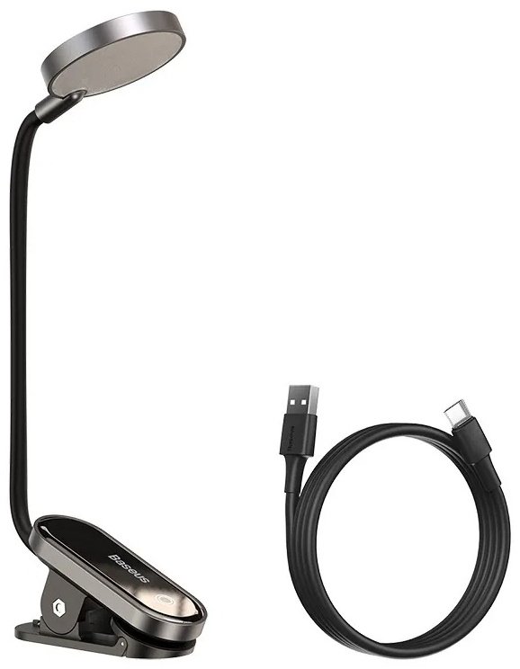 Настольная лампа Baseus Comfort Reading Mini Clip Lamp DGRAD-0G LED, 3 Вт, пластик, алюминий