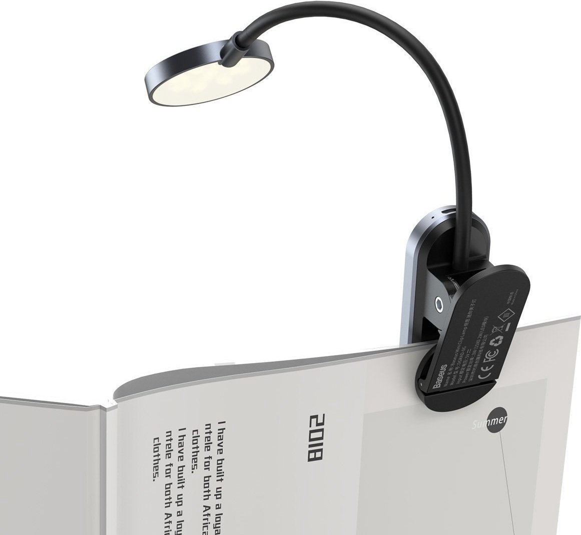 Настольная лампа Baseus Comfort Reading Mini Clip Lamp DGRAD-0G LED, 3 Вт, пластик, алюминий купить,NaN