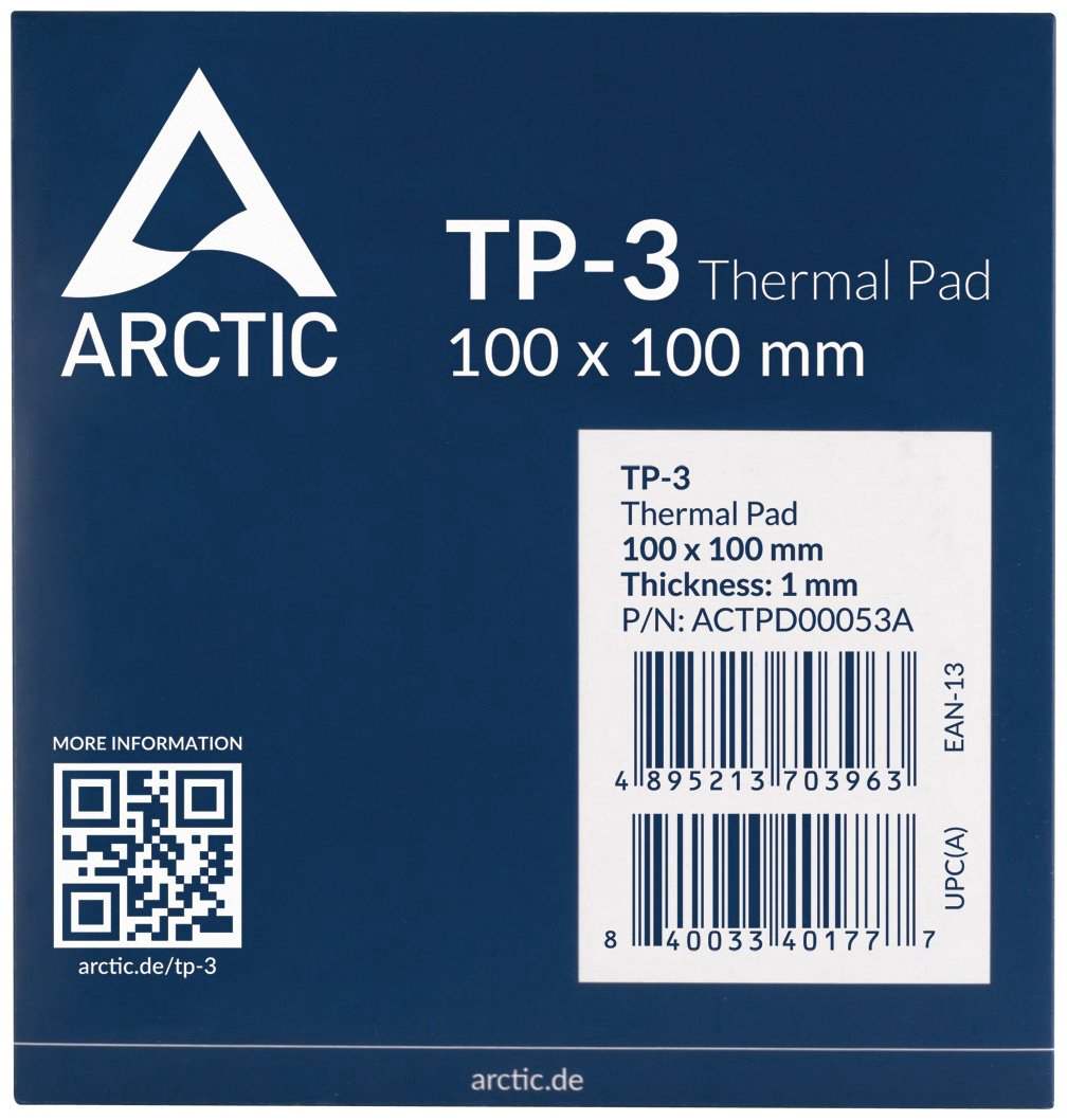 Термопрокладка Arctic TP-3 100x100x1 мм