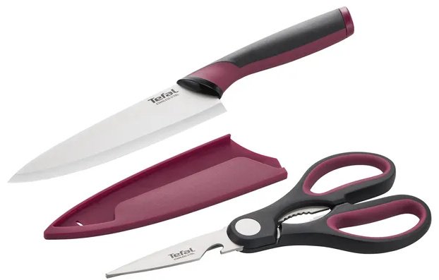 Tefal поварской Comfort K250S225, лезвие: нержавеющая сталь 2 шт