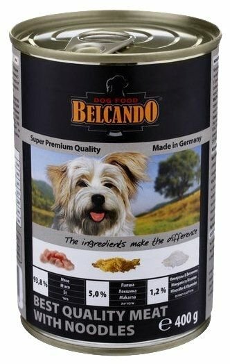Консервы Belcando с мясом и лапшой 400гр купить,NaN