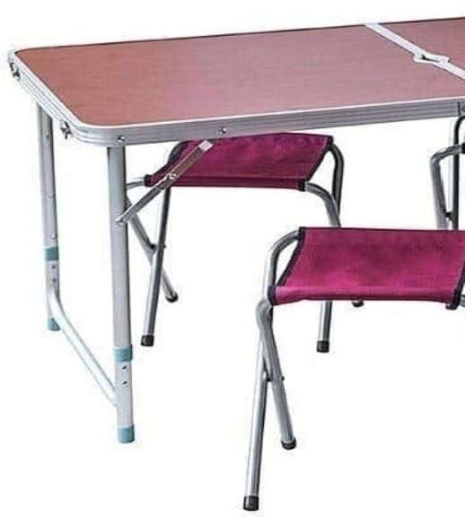 Стол Alumi Folding Table коричневый купить,NaN