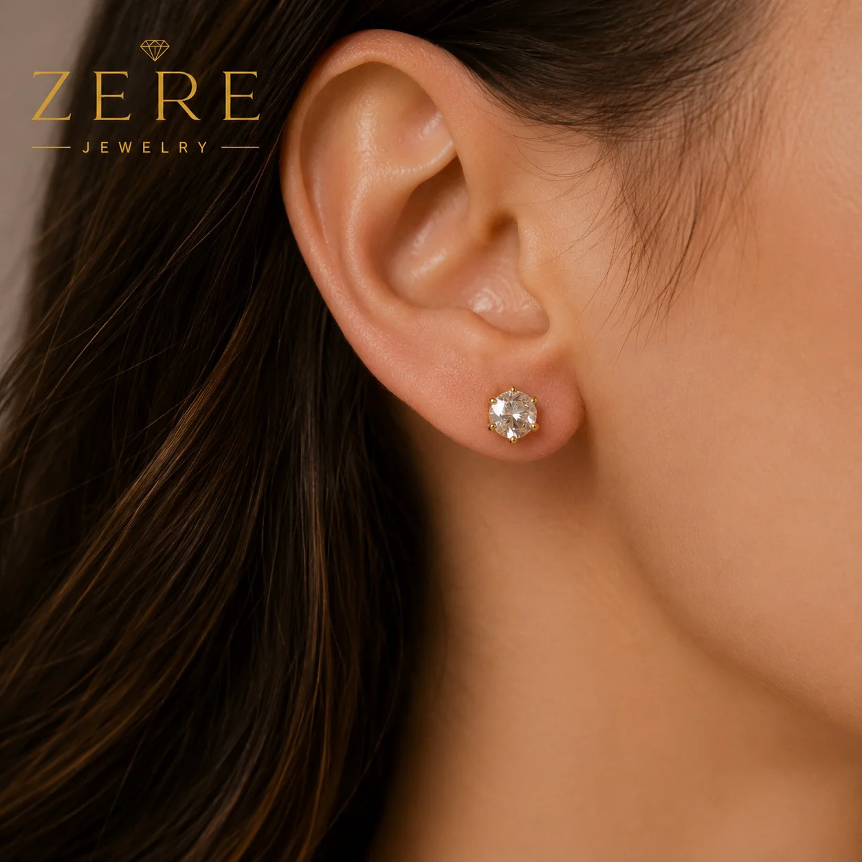 Серьги Zere ZR190701 жёлтое золото 1.41гр  купить,112850