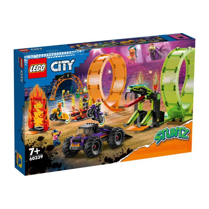 Конструктор LEGO Трюковая арена «Двойная петля» CITY 60339 купить,NaN