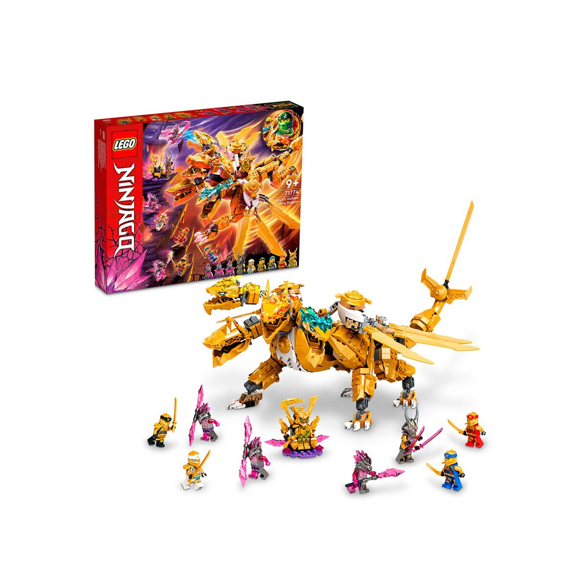 Конструктор LEGO Золотой ультрадракон Ллойда Ninjago 71774 купить,NaN