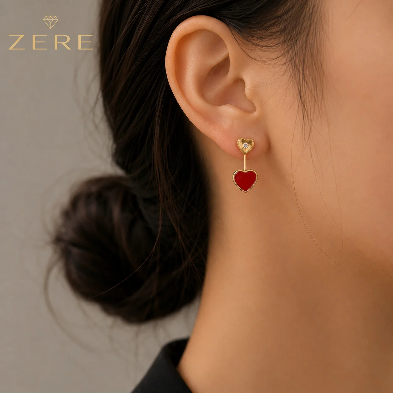 Серьги Zere ZR190714 жёлтое золото 4.79гр  купить,74600