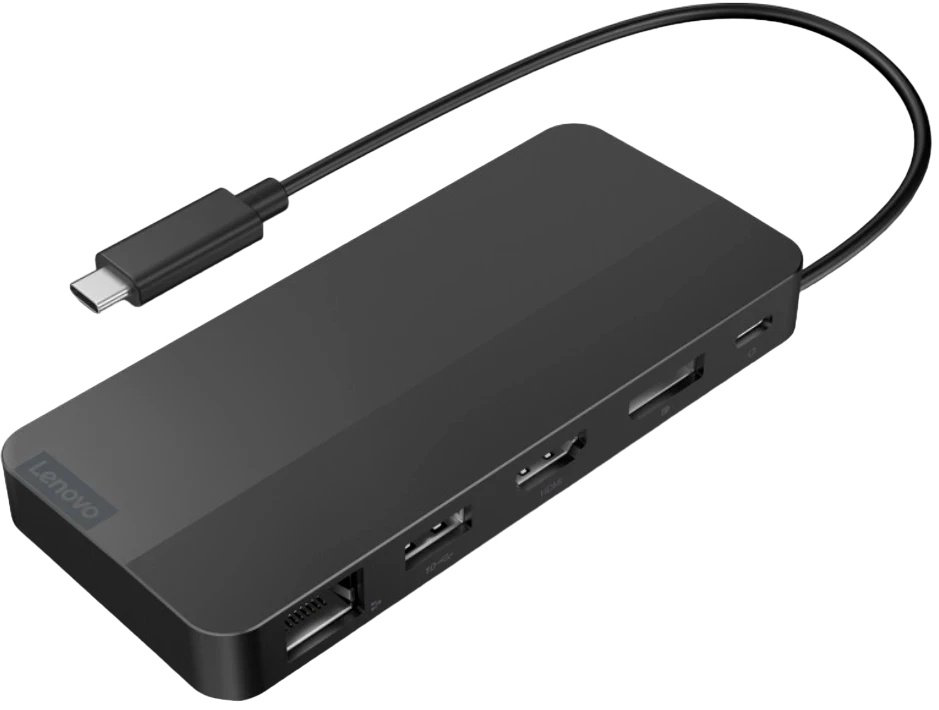 Док-станция Lenovo Dual Display Travel Dock 40B90100EU черный купить,61679