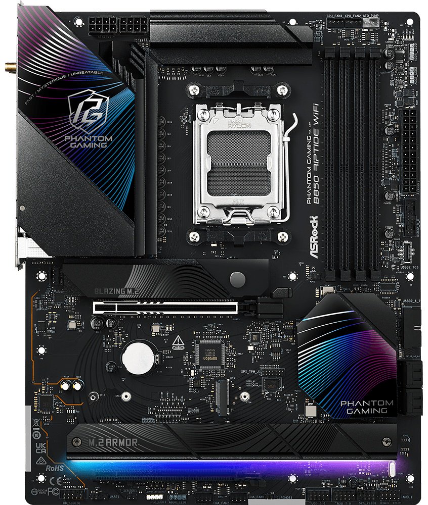 Материнская плата ASRock B850 RIPTIDE WIFI DDR5 - ForteMarket Материнская плата ASRock B850 RIPTIDE WIFI DDR5 купить,0