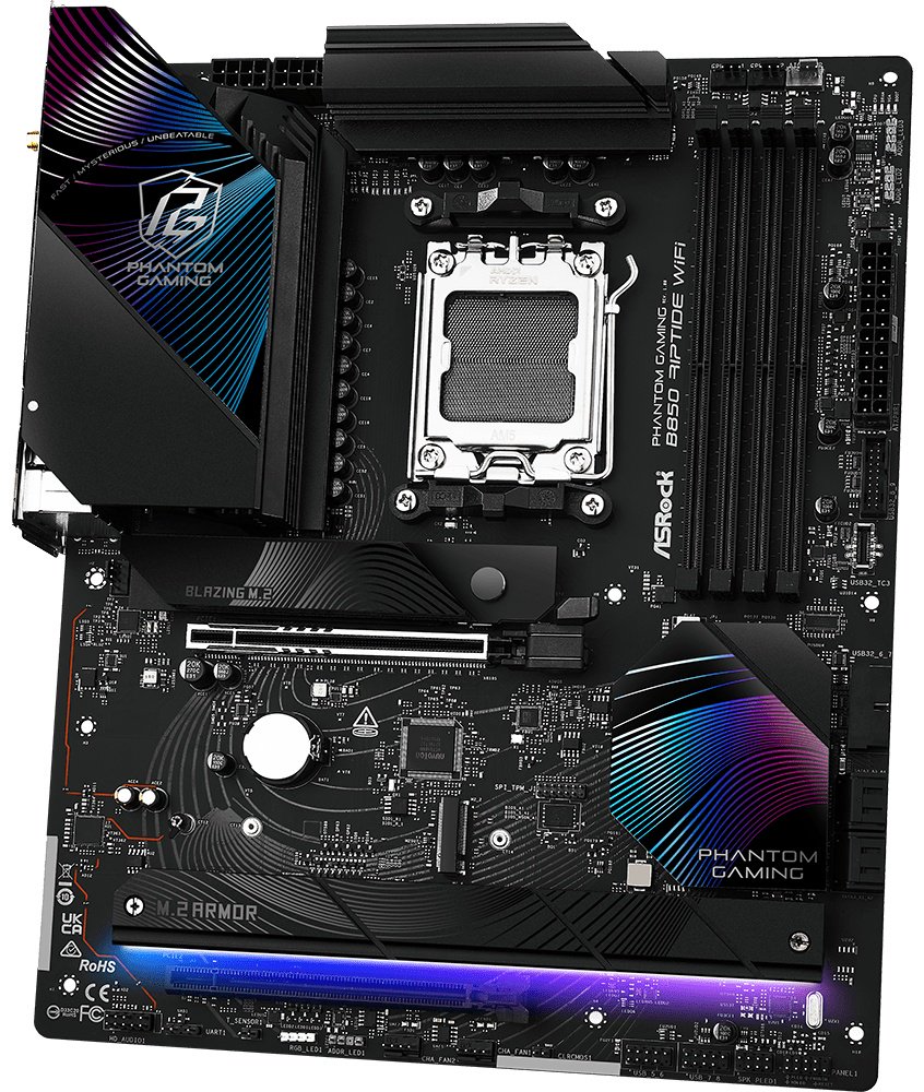 Материнская плата ASRock B850 RIPTIDE WIFI DDR5 - ForteMarket Материнская плата ASRock B850 RIPTIDE WIFI DDR5 купить,0