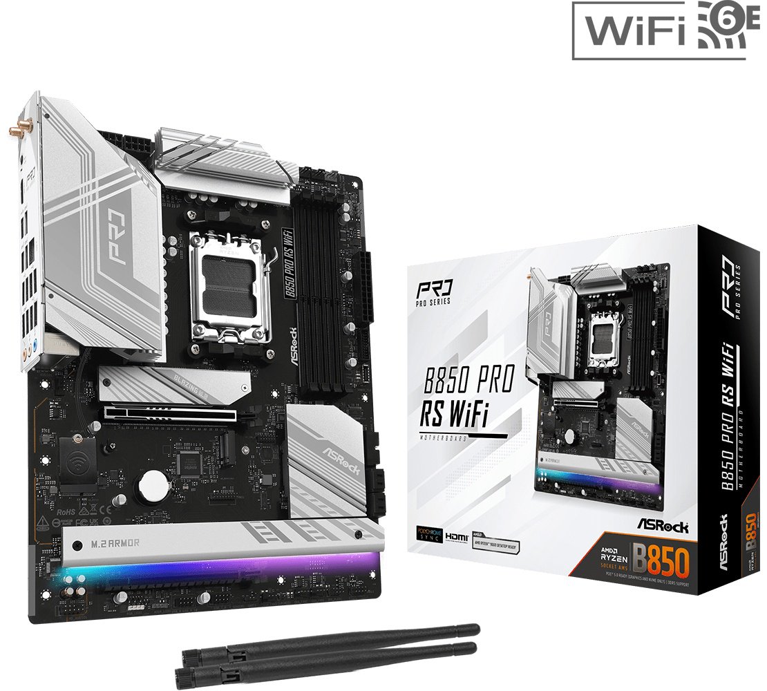 Материнская плата ASRock B850 PRO RS WIFI DDR5 - ForteMarket Материнская плата ASRock B850 PRO RS WIFI DDR5 купить,0