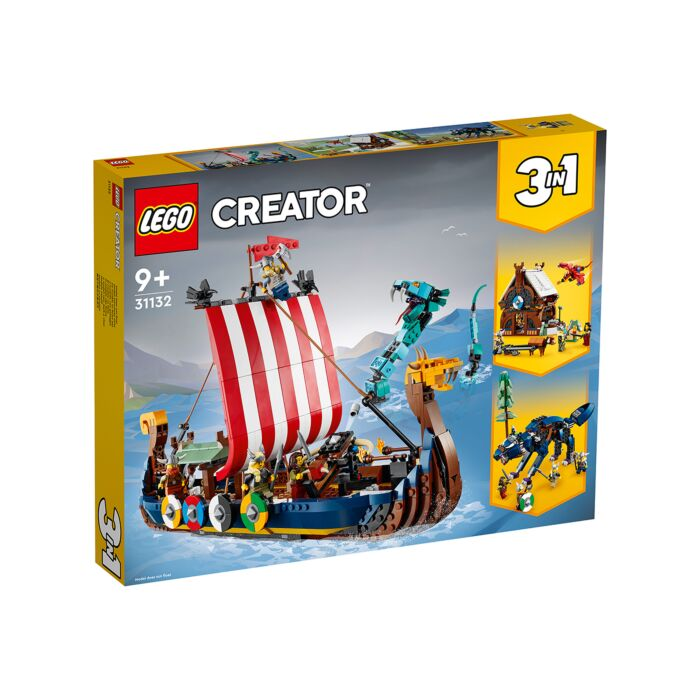 Конструктор LEGO Корабль викингов и Мидгардский змей Creator 31132 купить,NaN