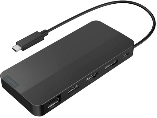 Док-станция Lenovo Dual Display Travel Dock 40B90100EU черный