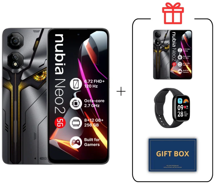 Смартфон Nubia Neo 2 5G 8/256GB серый + подарок купить,298900