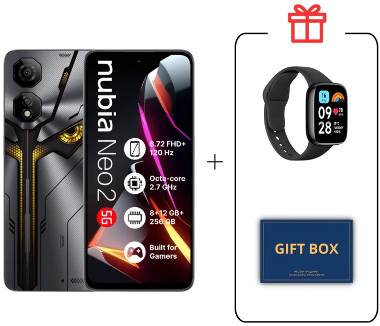 Смартфон Nubia Neo 2 5G 8/256GB серый + подарок купить,159990