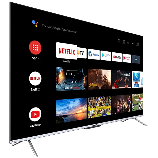 Телевизор Haier 43" 43 S3 HQLED UHD Black купить,0