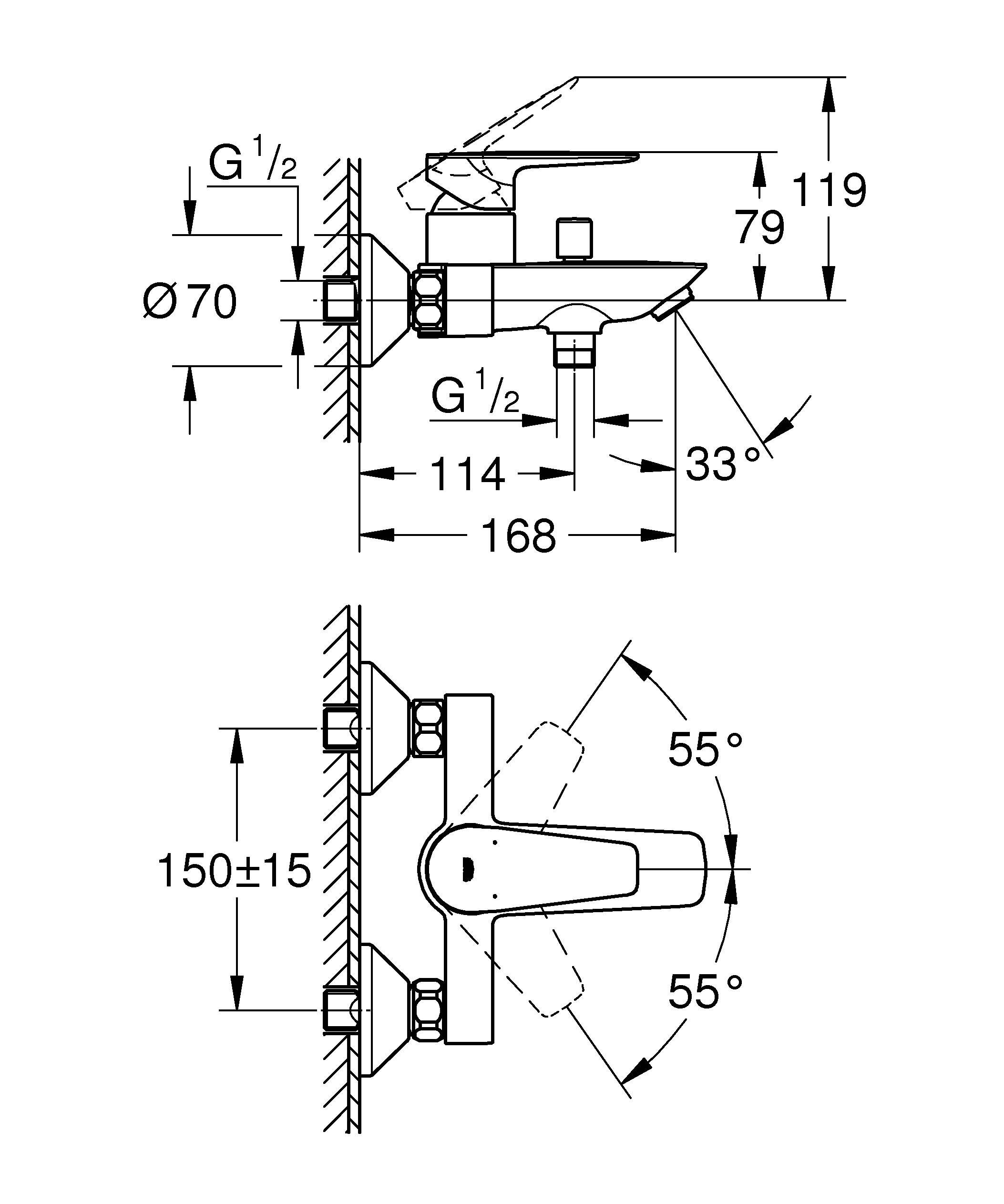 Смеситель для ванны Grohe 23604001 купить,NaN