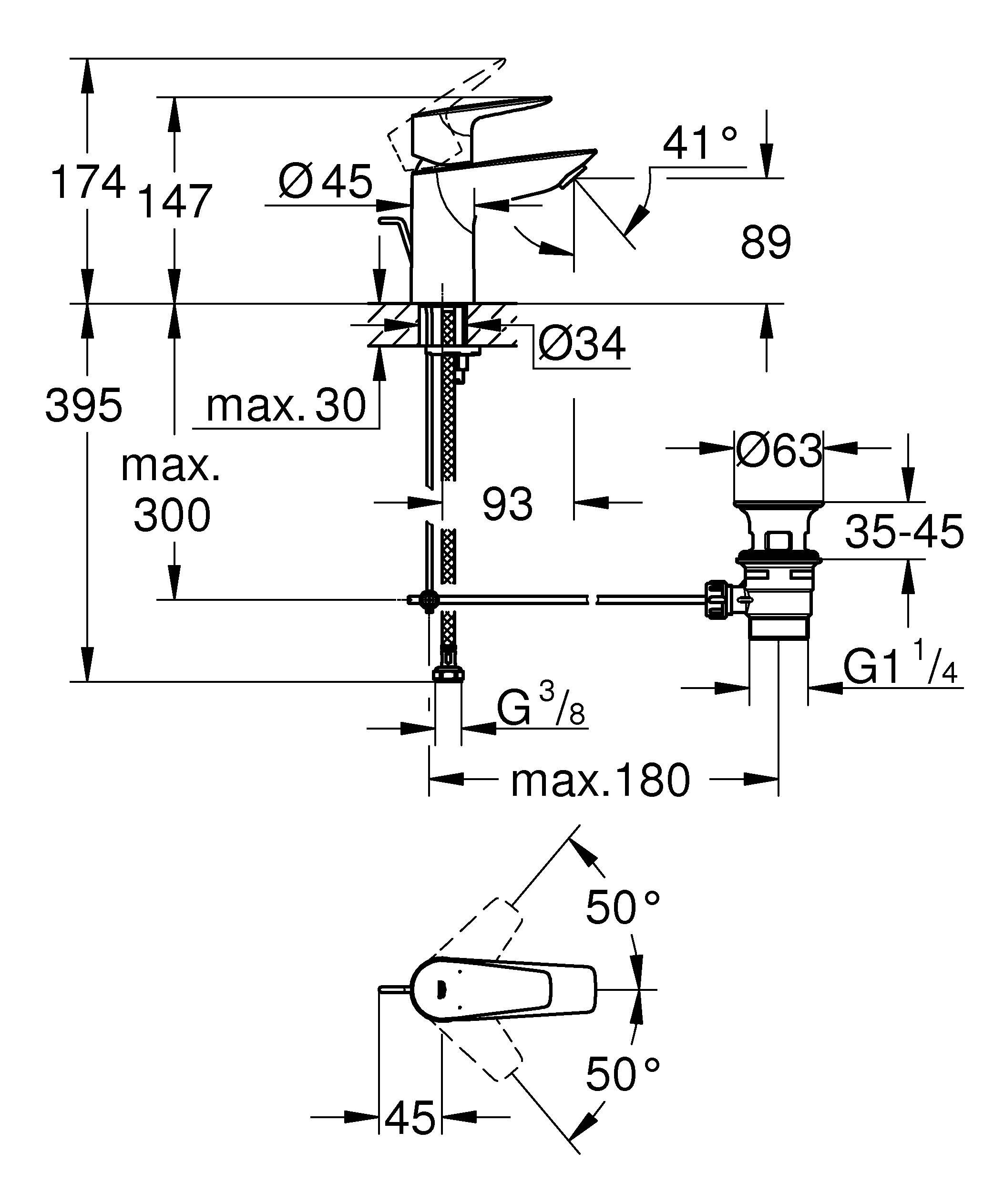 Смеситель для раковины Grohe 23328001 купить,NaN