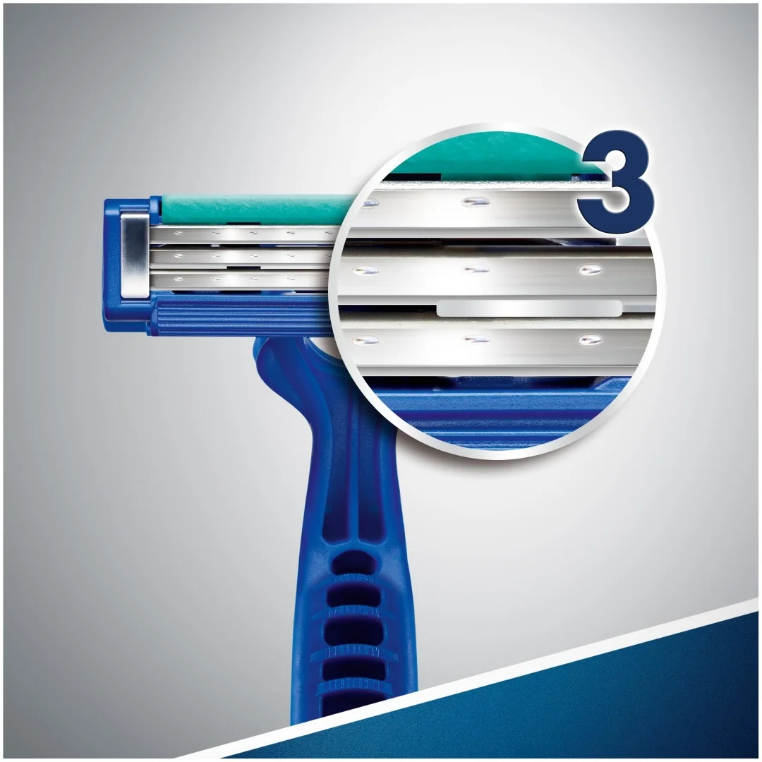 Бритвенный станок Gillette Blue Simple 3 4шт купить,NaN