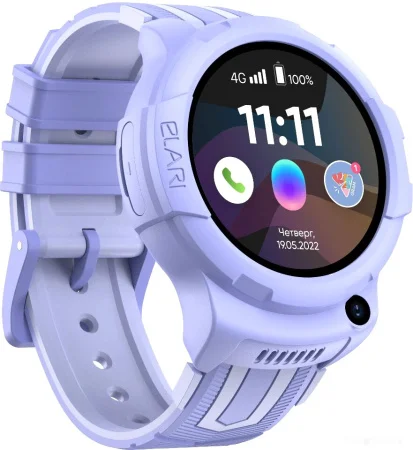 Смарт-часы Elari KidPhone 4G 4G-W-PUR Wink Purple