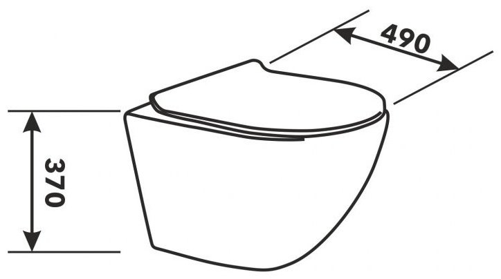 Унитаз AV Engineering Comfort AVWHR203 белый купить,NaN