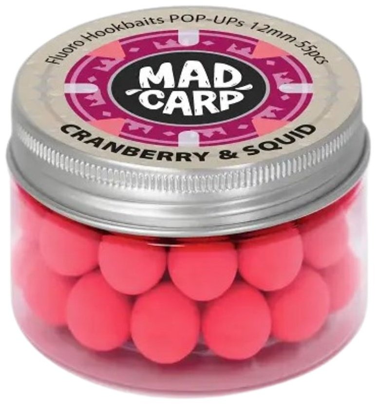 Прикормка Mad Carp Baits Плавающие MDCPCS12, 12 мм. Cranberry Squid 0.1 кг купить,NaN