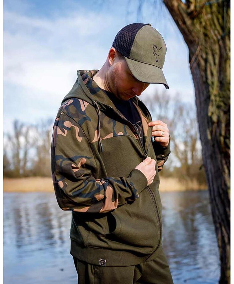 Толстовка Fox LW Khaki / Camo Split Zip Hoody CFX297 S купить,NaN