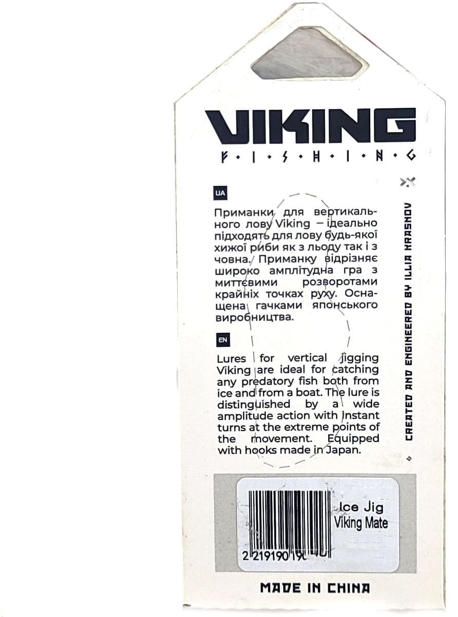 Балансир Viking Fishing Mate Ice Jig 50mm#, 12g, Color 16 European Values 1 шт купить,NaN