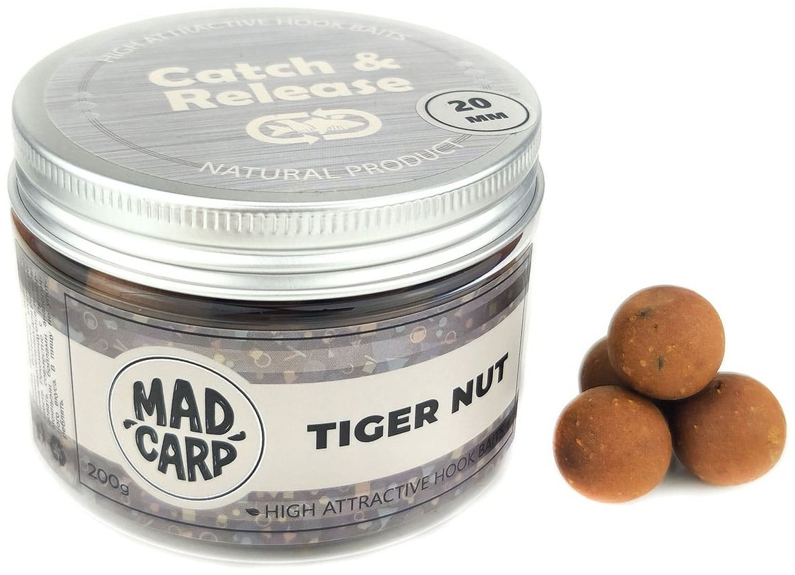 Прикормка Mad Carp Baits 20мм, MDCNTN20 Tiger Nut 0.2 кг купить,NaN