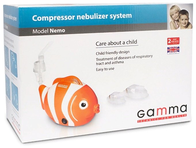 Gamma Nemo компрессорный ингалятор для всех возрастов - ForteMarket Gamma Nemo компрессорный ингалятор для всех возрастов купить,0