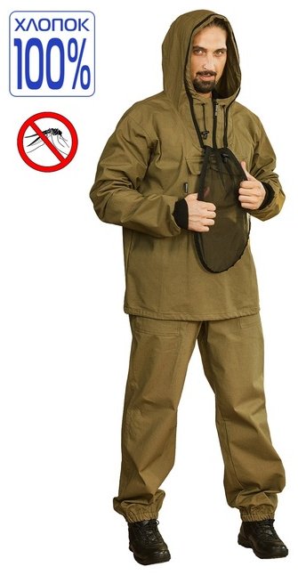 Костюм NovaTex Костюм «Противоэнцефалитный» (палатка, темный хаки) КВЕСТ 56, 58 купить,NaN