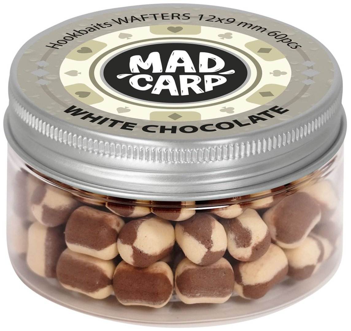 Прикормка Mad Carp Baits Вафтерсы 12x9мм, 60шт. White Chocolate 0.03 кг купить,NaN