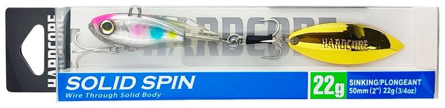 Тейл-спиннер DUEL Hardcore Solid Spin 50mm, 22g, HCA, Candy F1183-HCA 1 шт 50 мм HCA, Candy купить,NaN