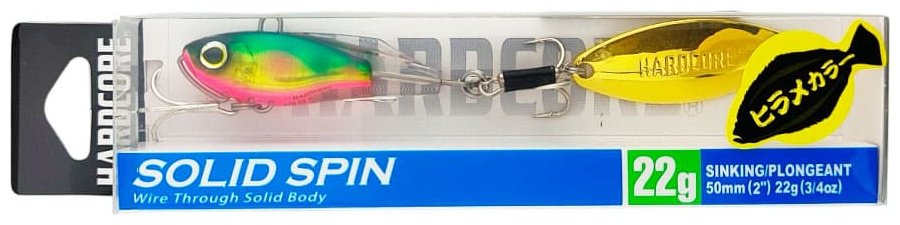 Тейл-спиннер DUEL Hardcore Solid Spin 50mm, 22g, HGGC, Gold Green Candy F1183-HGGC 1 шт 50 мм HGGC, Gold Green Candy купить,NaN