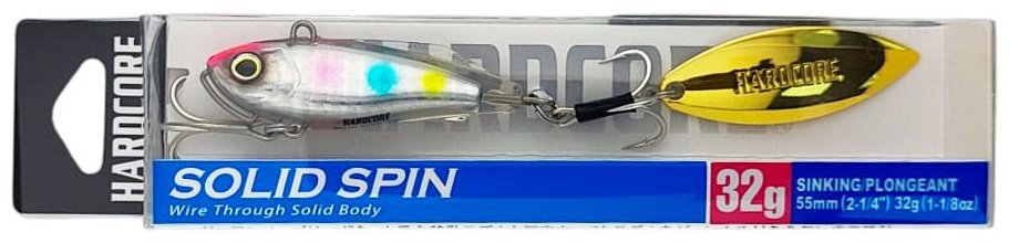 Тейл-спиннер DUEL Hardcore Solid Spin 55mm, 32g, HCA, Candy F1183-HCA 1 шт 55 мм HCA, Candy купить,NaN